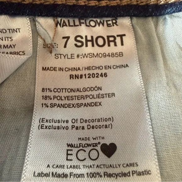 WALLFLOWER 🌸 Luscious Curvy Fit Bootcut Jeans | Size 7 Short | NWT ✨ - Picture 8 of 14